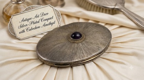 Antique silver plated - antique, powder