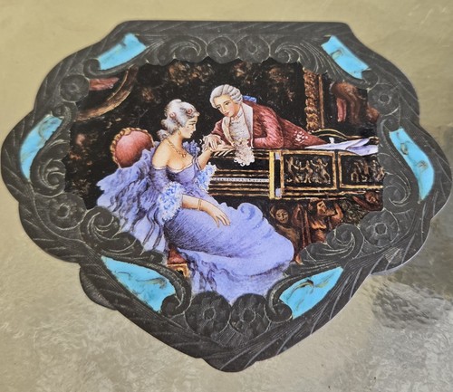 Antique italian enamel - enamel, compact